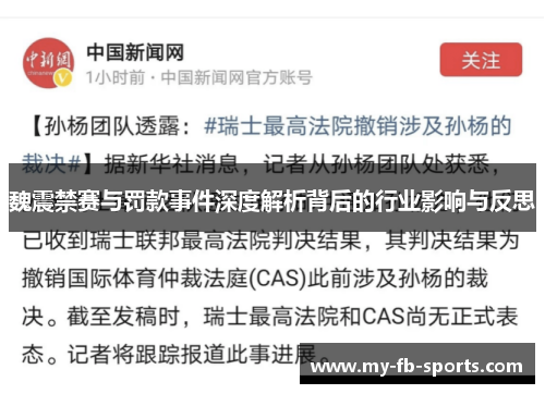 魏震禁赛与罚款事件深度解析背后的行业影响与反思