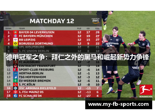 德甲冠军之争：拜仁之外的黑马和崛起新势力争锋